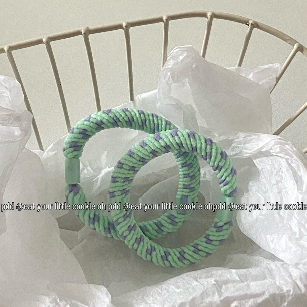 Dopamine Spring Edition: Colorful Japanese & Korean Durable Hair Ties - Contrast Elastic Bands