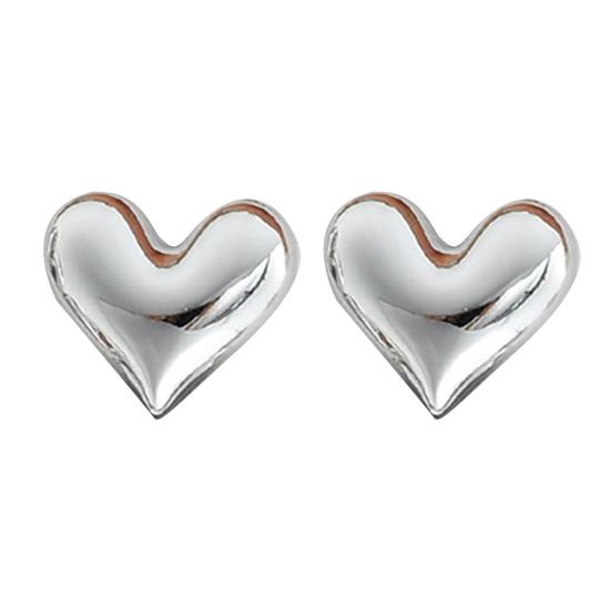 9 Paires Boucles d'Oreilles Créoles Argent Brillant Miroir Cœurs Poli Zirconium Cubique Perles Synthétiques Design Géométrique Boucles d'Oreilles Soirée Rendez-vous