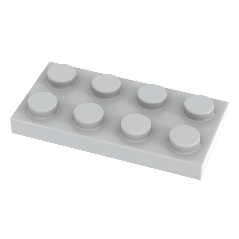 [Funbrick] 50 Stück Platte 2x4 3020 Kompatibel mit mit Berühmten Bausteinen Klassischen Bauklötzen Spielzeug MOC DIY