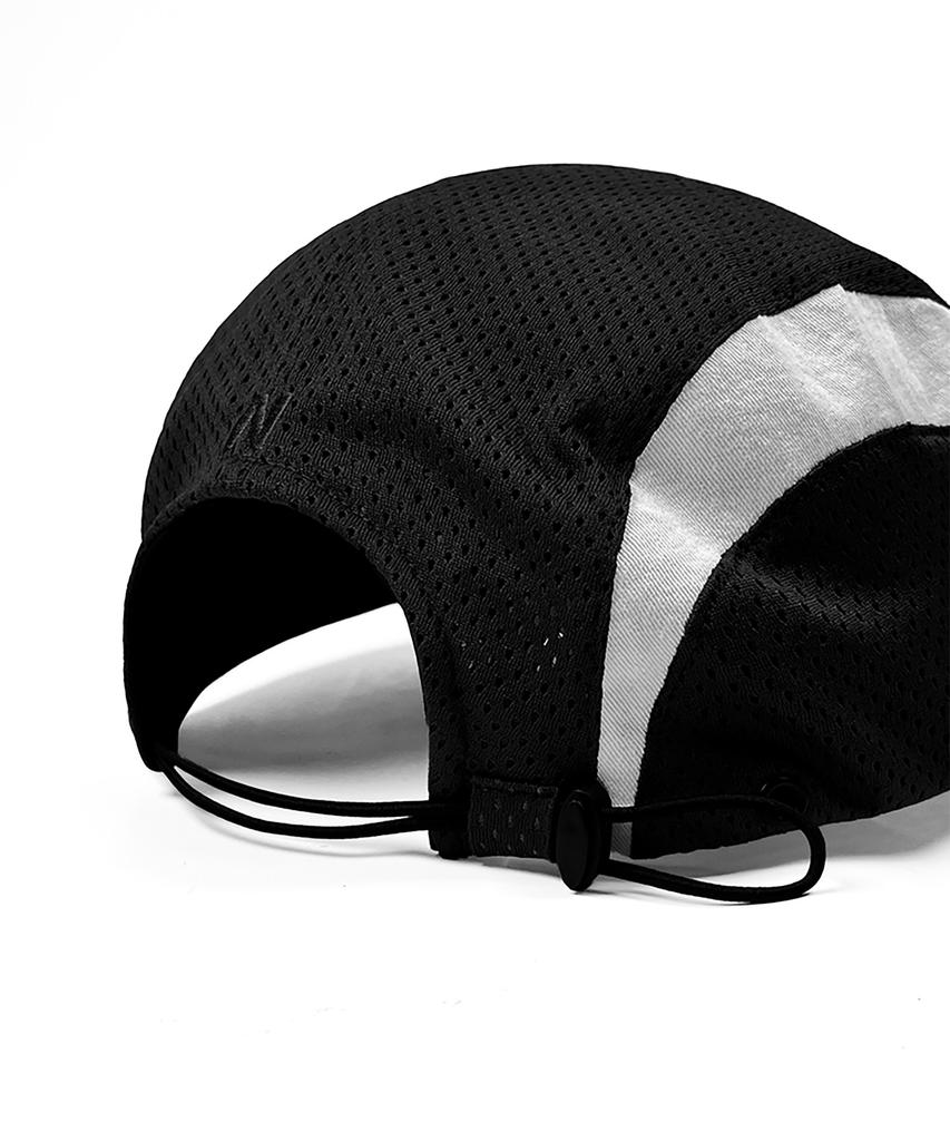 Nyuteib Track Mesh Oversized Camp Cap - Black