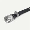 PU Waist Belts with Alloy Carved Buckle Thin Adjustable Waist Belt Woman Girls Jeans Dresses Skirt Coat Waistband