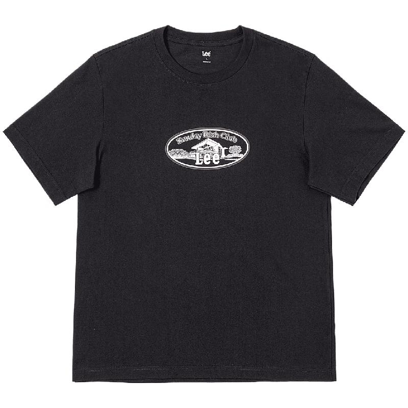 Lee Men s 2025 Comfort Fit Crew Neck Logo Print T-Shirt L