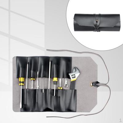 Tool Roll Bag Pouch Wrench Screwdriver Organizer Multi Purpose Pliers Pocket Leather Storage Case