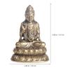 Small Retro Brass Guanyin Statue Delicate Ornament for Desktop Table Decor Home Room Office Decorative Art