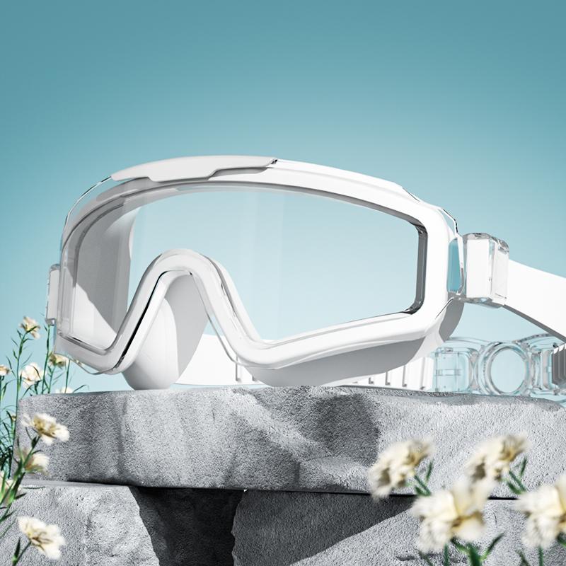 New Stylish Swimming Goggles Big Frame UV Protection Waterproof HD Vision Adults Swim Goggles for Men and Women