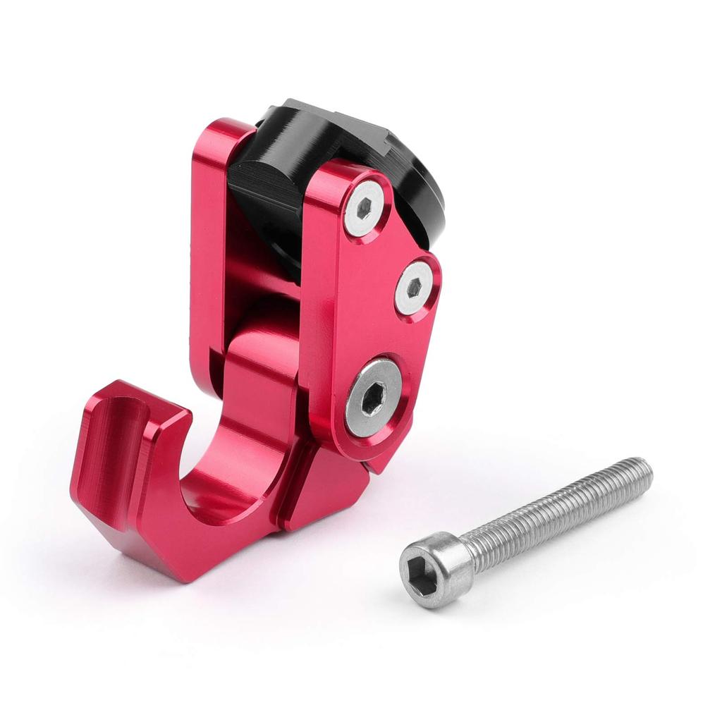 Bruce & Shark Motorcycle Motorcycle Universal Helmet Hook for Yamaha NMAX 155 Carry Helmet Bottle Hanger Holder Hook Red