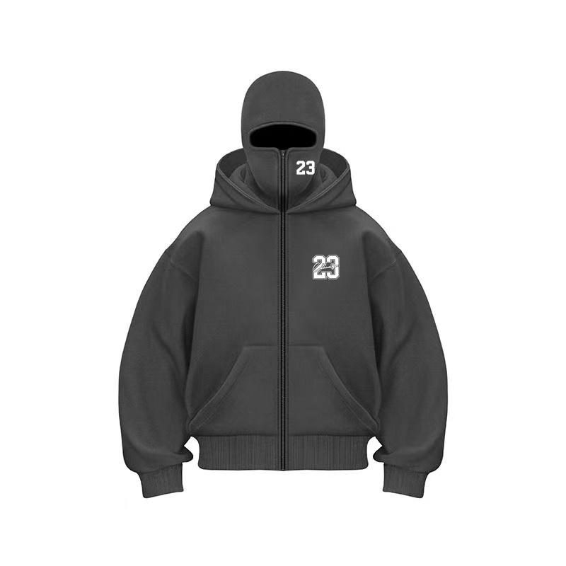 Gothic Harajuku Herbst Winter Doppel-Hoodies Sportbekleidung Herren Freizeit Sportbekleidung 23 Bedrucktes Locker sitzendes Sportbekleidungsoberteil