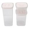Cereal Storage Container Reusable Plastic Transparent Multipurpose Sealed Grain Can for Cereal