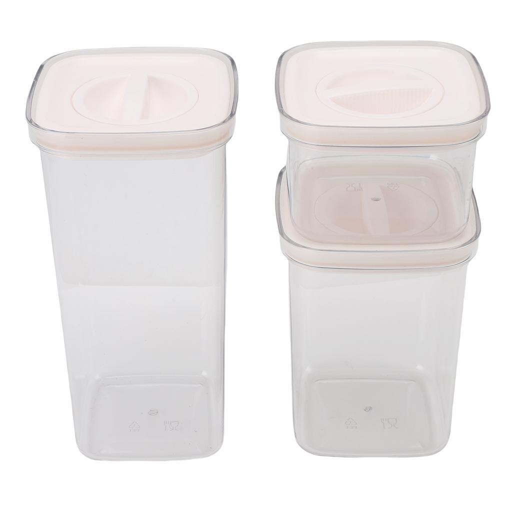 Cereal Storage Container Reusable Plastic Transparent Multipurpose Sealed Grain Can for Cereal