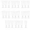 25Pcs Champagne Cups Disposable Plastic Goblet Clear Wine Cup Cocktail Cup Wedding Toasting Reception Party Bar Drinking Utensil