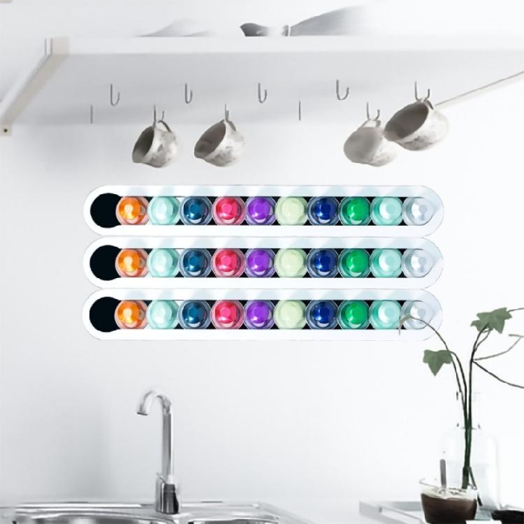 Porta Capsule Caffè Organizzatori di Stoccaggio Organizzatori da Esposizione Supporto per Capsule Texture Acrilica Adatto per Esporre Tazza in Polvere