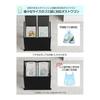 [Magnetic Blindfold] Garbage Bag Holder Compatible with Both Flat Bags and U-Shaped Bags TTWO Dust Wagon Trash Can 2 Separations x 45L with Lid 10L