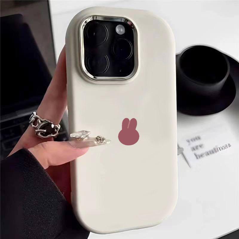 

Розовый мультяшный чехол с кроликом для Apple 11, 12 Pro, 13, 14, 15 Pro Max iPhone X