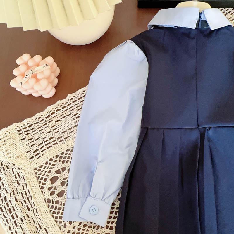 Children's Rabbit Dress - New Spring/Autumn Two-Piece Long-Sleeve with Tie