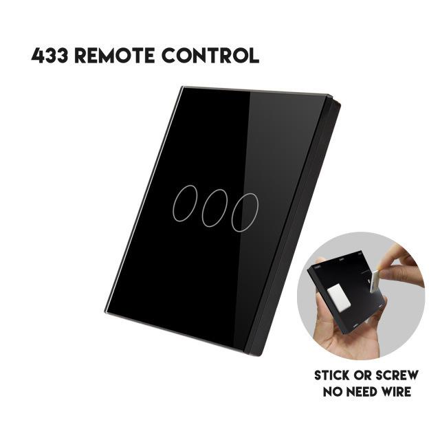 Wireless RF433 Touch Remote Control Switch - Single to Dual Control Converter
