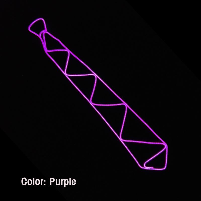 LED Glowing Party Tie for Prom, Bar, Festival, Nightclub & Waitstaff