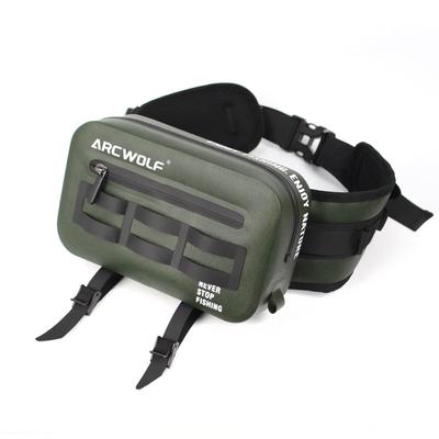 ARCWOLF Angeltasche, Hüfttasche [2,6L Leichtgewicht, IPX7 Wasserdicht, 600D TPU Material] Ultraleichte Fliegenfischer-Tasche, Ködertasche, Multifunktional,