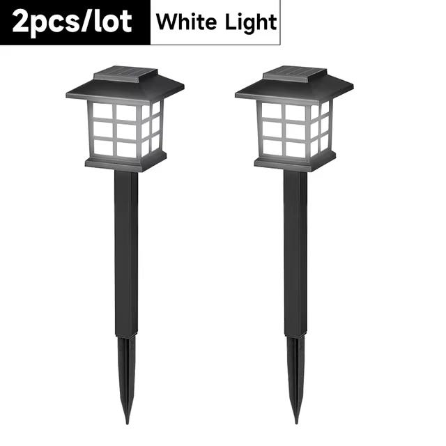 Solar Garden Lights Outdoor Waterproof Pathway Decor Warm White LED Yard Lawn Camping Decorative Landscape Lighting Easy Install