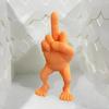 Middle Christmas Finger Originality Model Garnish Office Ornament Toys Prank
