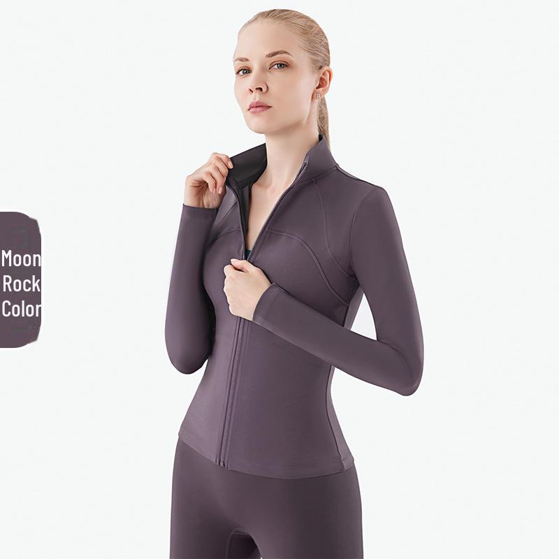 Women's Lulu Yoga Jacket: Quick-Dry, Long-Sleeve Sportswear for Autumn/Winter Fitness
