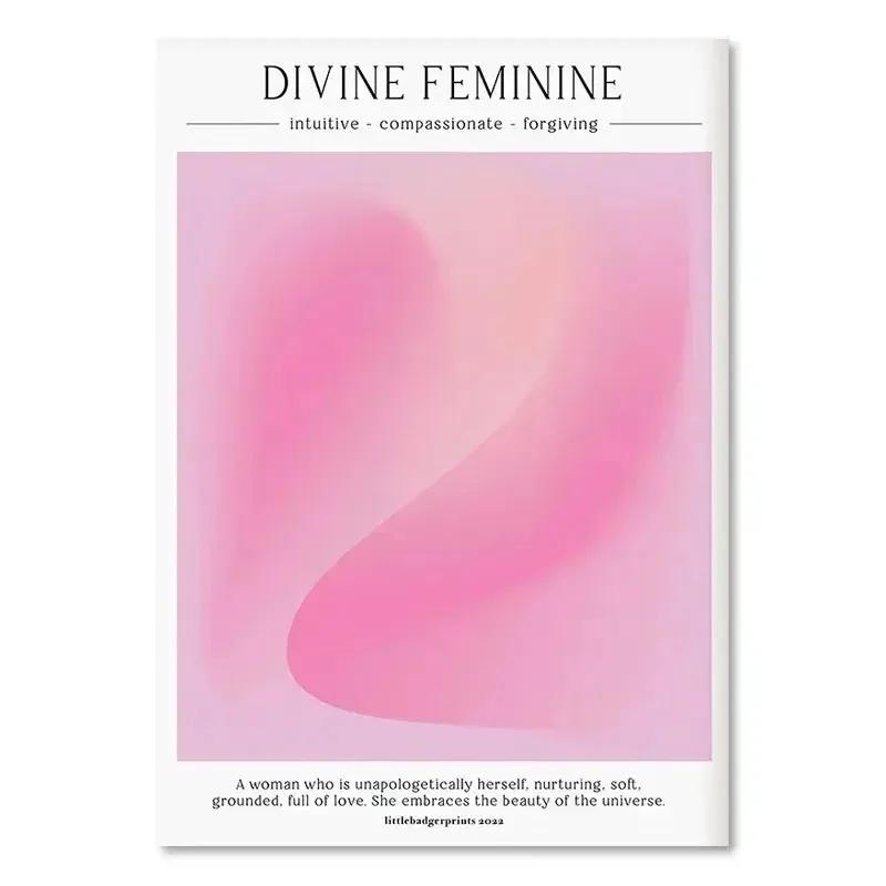 

Pink Halo Gradient Poster Abstract Angel Spirit Wall Art Purple Butterfly Canvas Painting for Living Room Modern Home Decor 21X30CMNo Framed фиолетовый