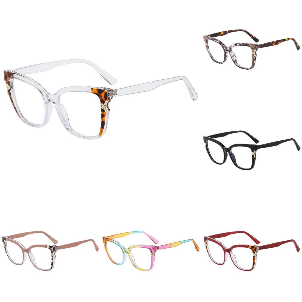 Style Cat Eye Glasses With Blue Light Blocking For Women And Round Faces