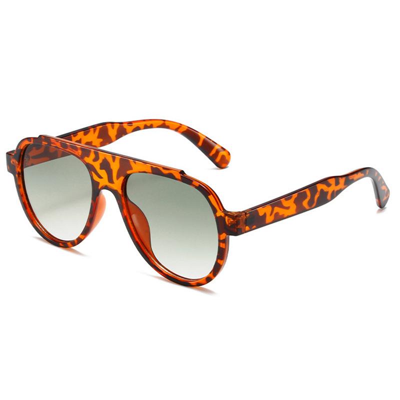 European and American large frame metal hinged toad glasses men's and women's new fashionable outdoor riding UV-proof sunglasses