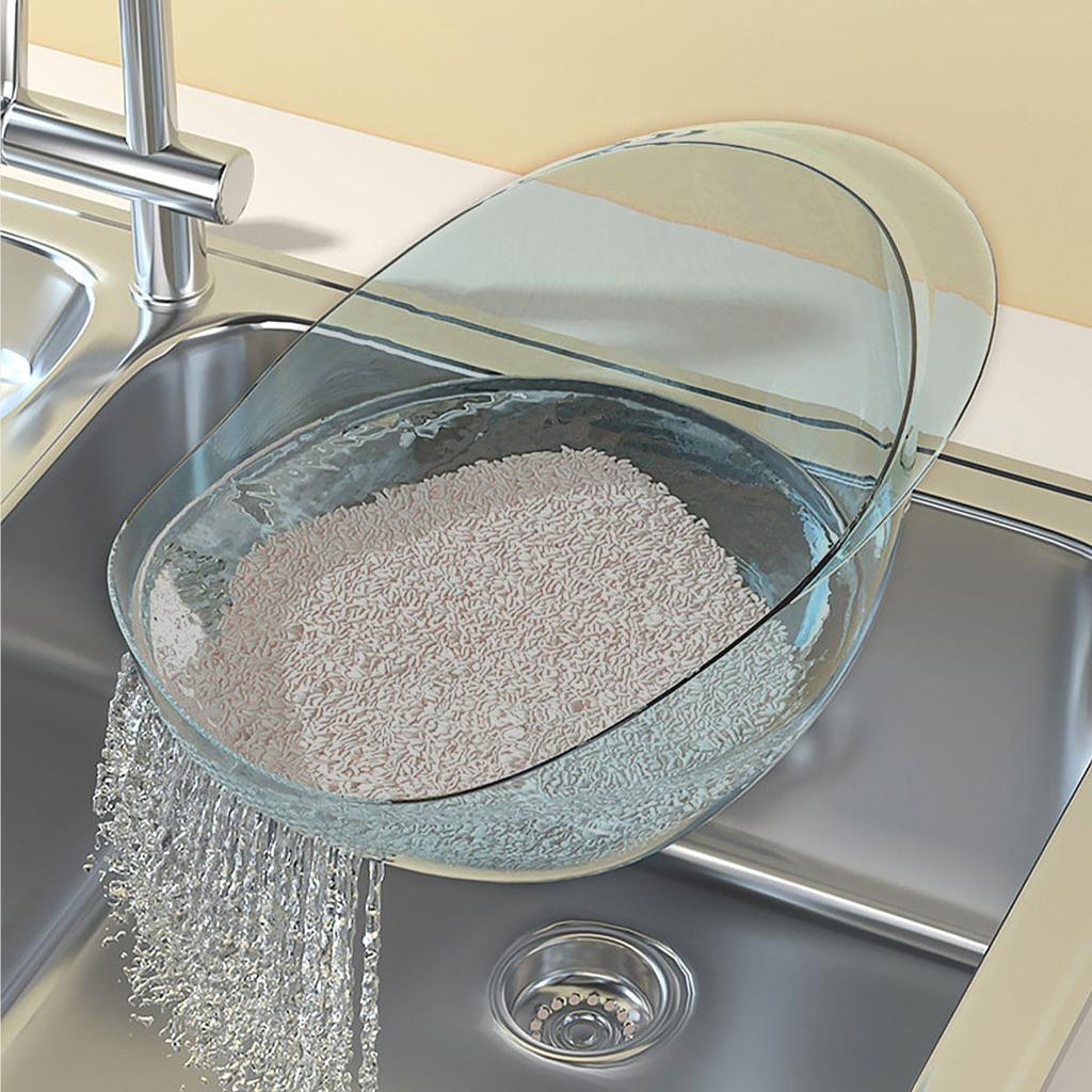 1PC-Rice Sieve Colander Sieve Rice Washing Filter Strainer Basket Kitchen Tools Food Beans Sieve Fruit Bowl Drainer