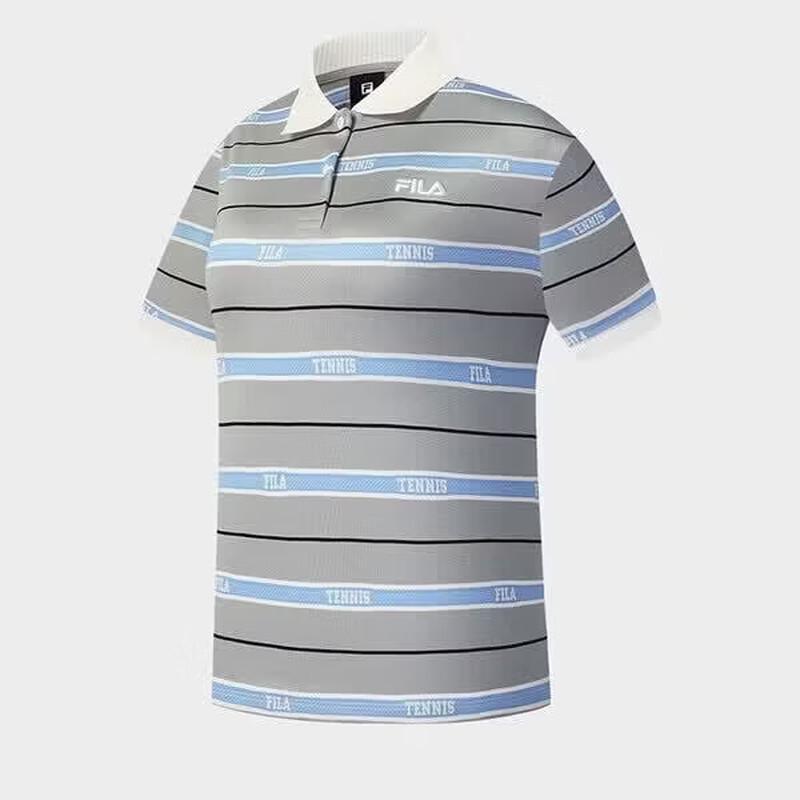 FILA Women s Knitted Short Sleeve Polo Shirt L