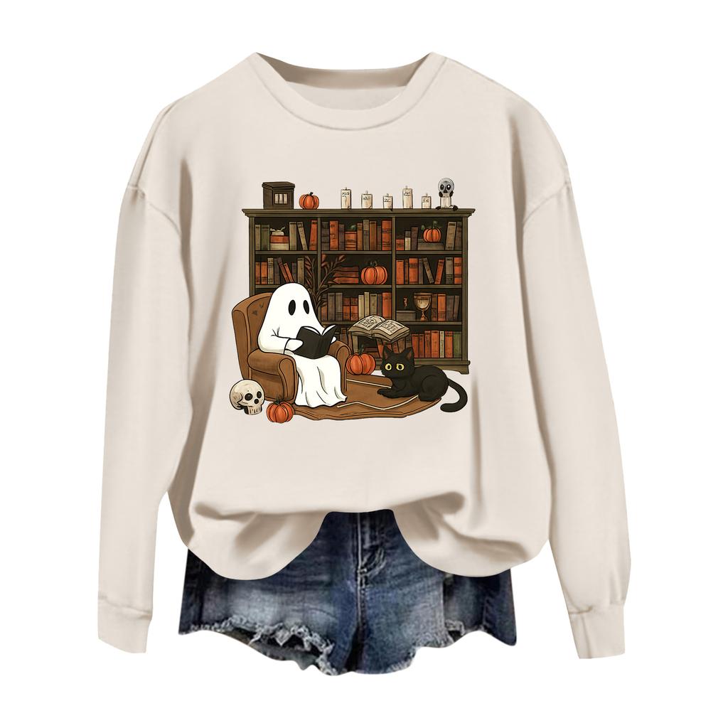 Women  Tops Women's Long Sleeve Sweatshirt Casual Crewneck Loose Fit Pollover Fleece Tops