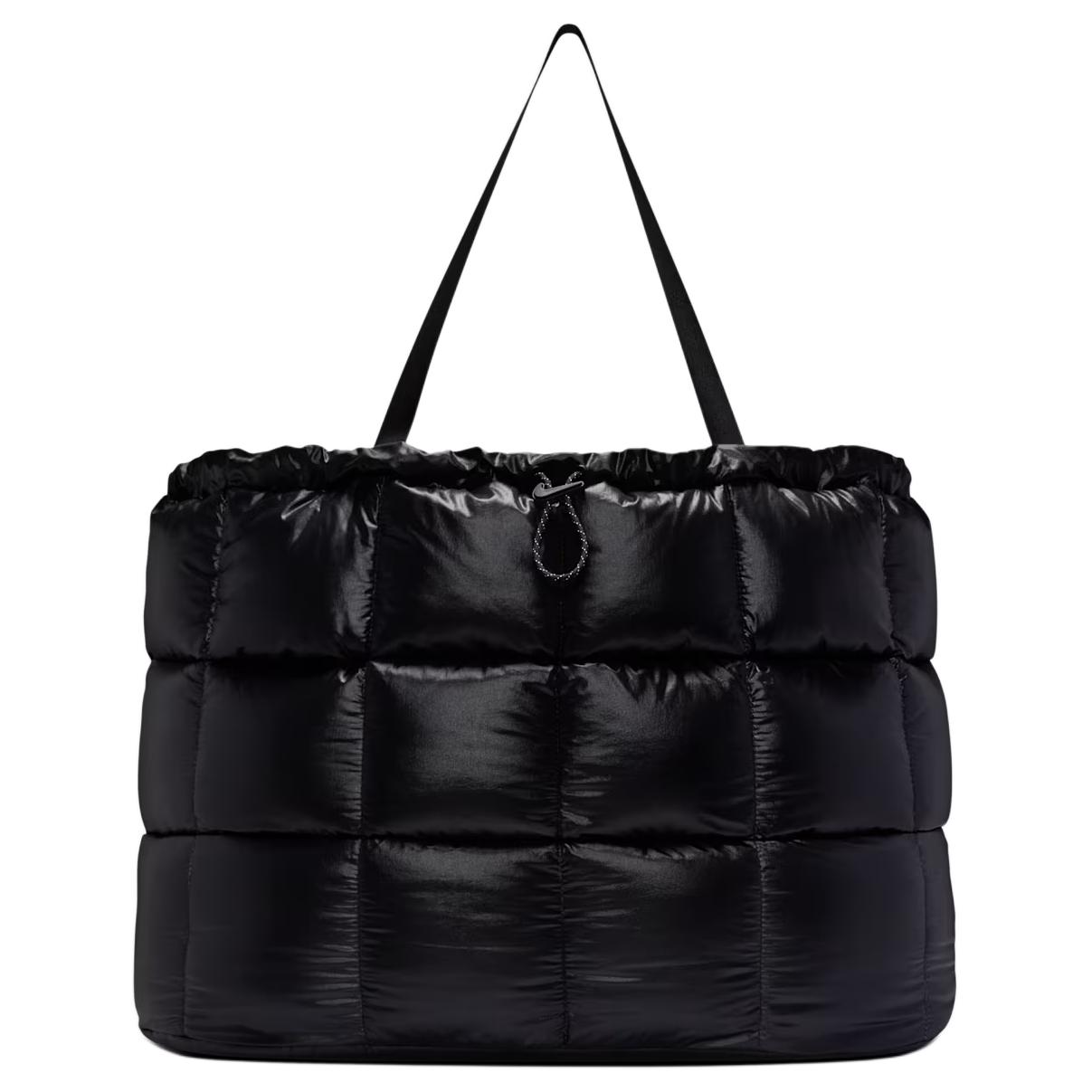 

Nike Sportswear 60L Quilted Design Nylon Tote Bag Shopping Bag Shoulder Bag Extra Large Unisex tote Black Iron-Grey IQ7682-010 Black & Iron Gray