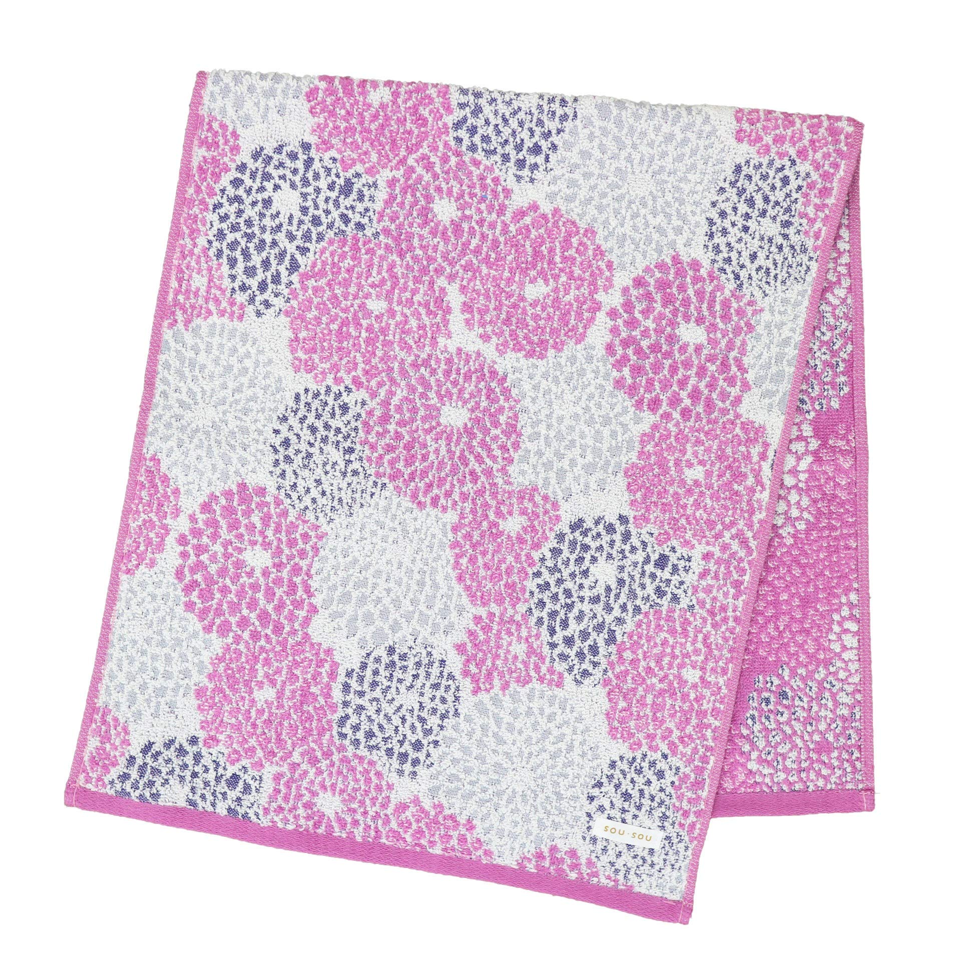 

Marushin Face Chrysanthemum Made in Imabari Certified 6165001000 SOU SOU Towel, 34x80cm, Design, Japan, Towel, розовый