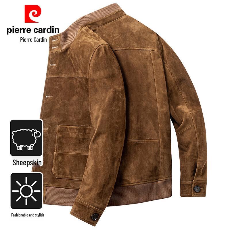 

Чоловіча шкіряна куртка Pierre Cardin з натуральної шкіри ягняти з коміром-стійкою 3XL