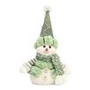 Cozy Green Christmas Snowman Doll Soft Sherpa Exquisite Knitted Gnome Doll Christmas Decorations Home Xmas Tree Decor New Year