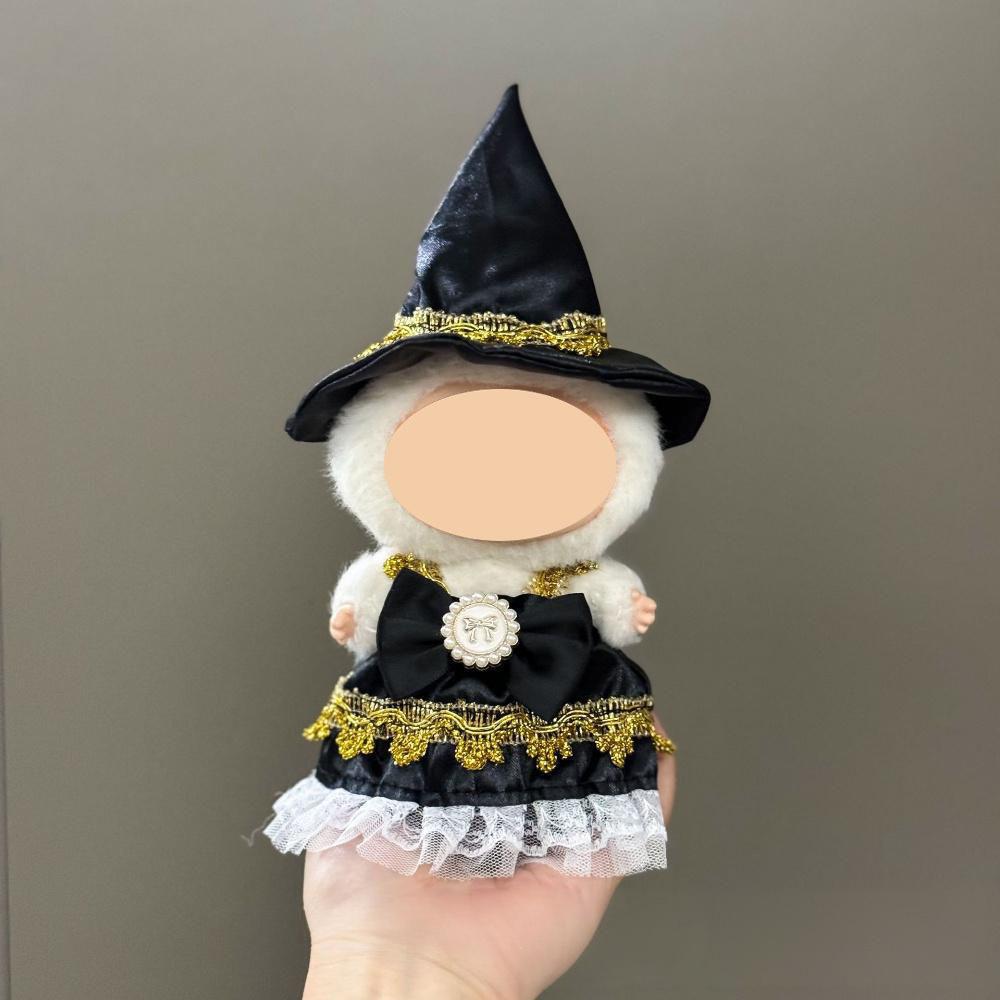 Only Clothes For 17Cm Labubu V1 V2 V3 Plush Idol Doll'S Clothing Christmas Red Santa Claus Sweater Hat Set Halloween Accessories