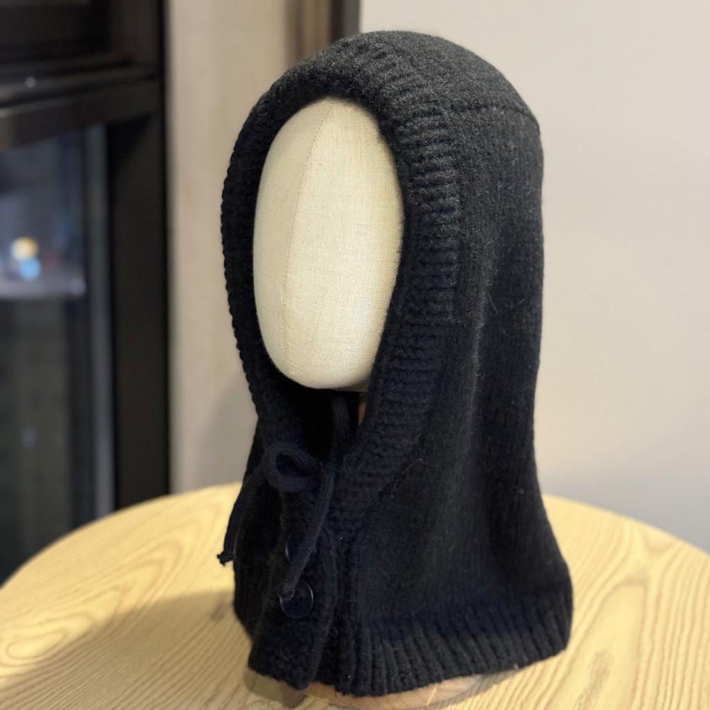 Korean Style Balaclava Hat for Women In Autumn and Winter Couples Warm Hat and Neck Scarf Integrated Solid Color Ear Protection Woolen Hat