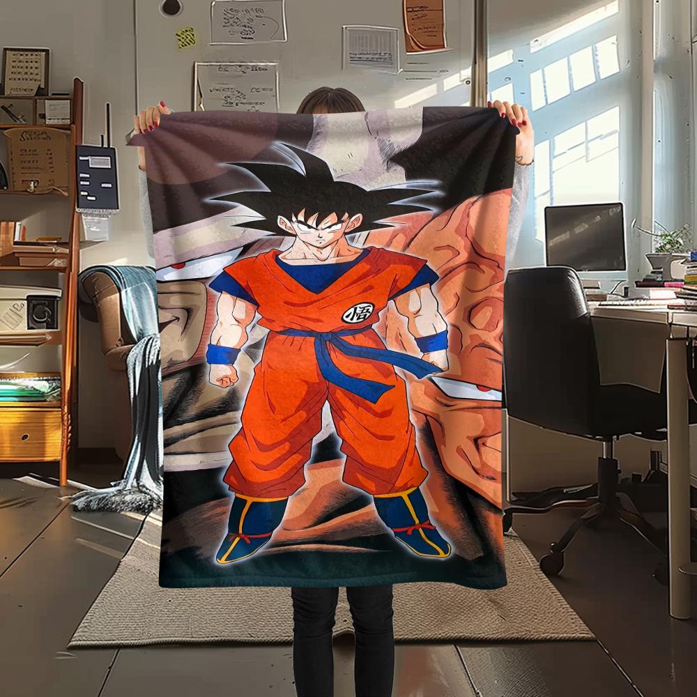 Dragon Ball characters Print Flannel Blanket,High quality Comfortable for All Seasons,Home Decor,Warmth and Comfort,Perfect for Christmas Gifts