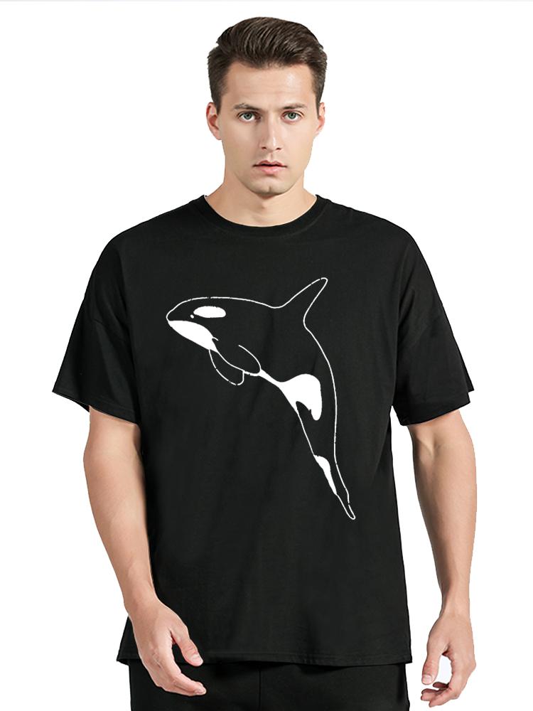 Killer Whale T-Shirt Orca Aquatic Sea Ocean Distressed Tee Brand Tee-shirt Tops T Shirt Unisex