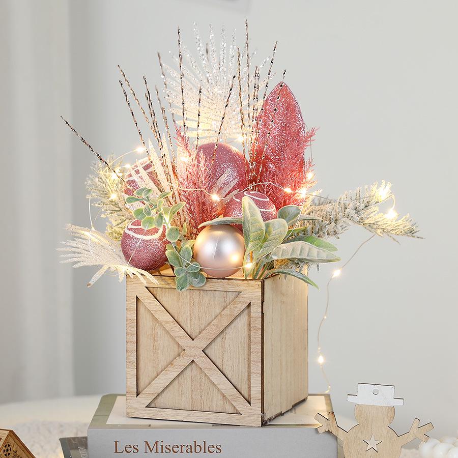 Luminous Mini Christmas Tree Set - Desktop Decoration and Gift
