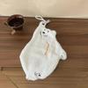 1pcs Cartoon Polar Bear Hand Towel, Hanging Thick Absorbent Towel, Household Cute Hand Towel, Ear Hanging Hand Towel