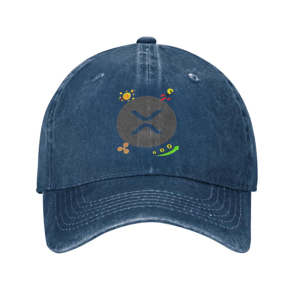 XRP Ripple Sun Baseball Cap  Couple Women Print Trucker Hat Summer y2k Cool Outdoor Gym SunProof Baseball Caps