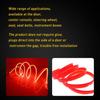 RED LED EL Wire Neon Glow Car Interior Atmosphere Strip Light Vehicle Decor Belt
