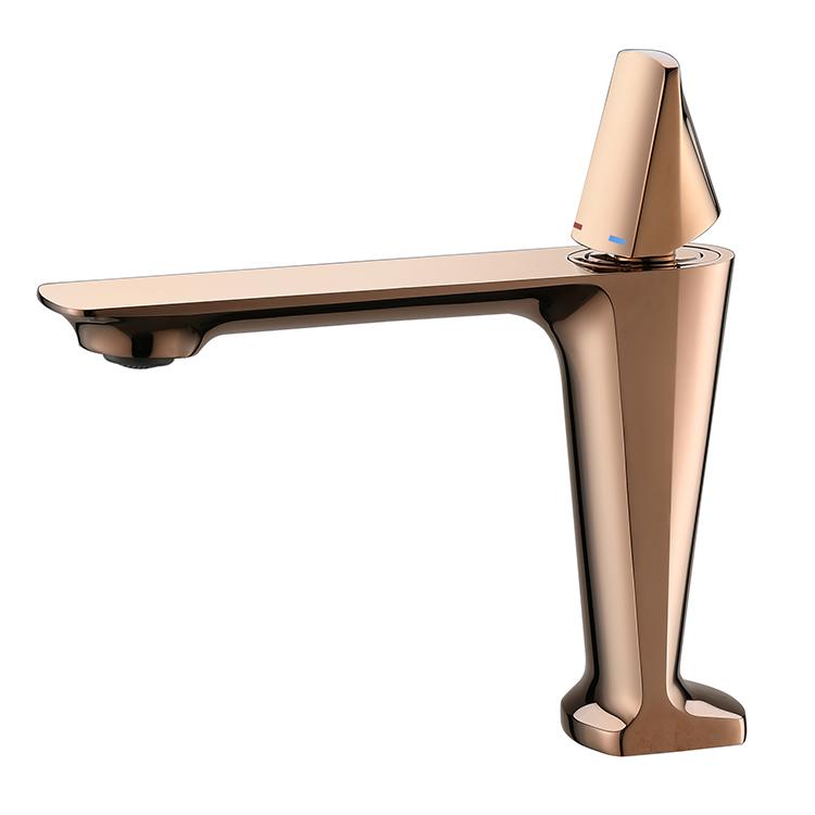High Quality Single Handle Bathroom Faucet Basin Contemporary Rose Gold Finish Mixer Tap Faucet (Rose Gold,Rose Gold) розового золота