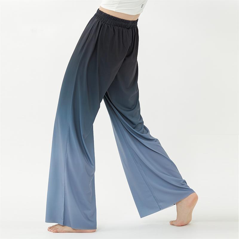 Women's Gradient Loose Wide-Leg Dance Practice Pants | Modern & Classical Dance Body Training Costume