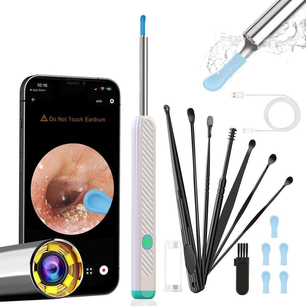 Wireless Smart Visual Ear Pick Endoscope with LED Light