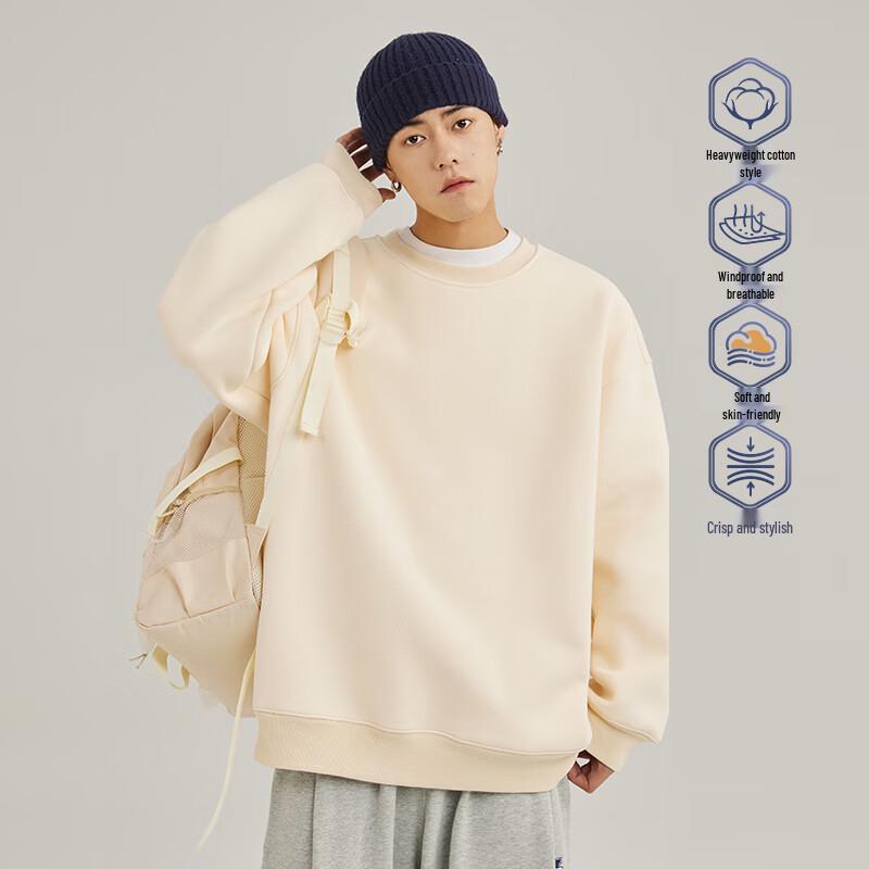 Jeanswest Men's Heavyweight Crew Neck Sweatshirt