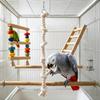 New 1/2Pcs Natural Parrot Chew Toy Cotton Rope Climbing Ladder For Bird Cage Enrichment Safe Bite Perch For Small Medium Parrots