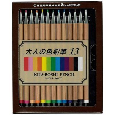 Hokusei Pencil Mechanical Pencil Adult Colored Pencil 13 Color Set OTP-IE13