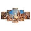 Birth of Jesus 5 Piece Canvas Wall Art Five Panel Christianity Theme Print Modern Art Poster Home Decor Picture Gift For Him For Her