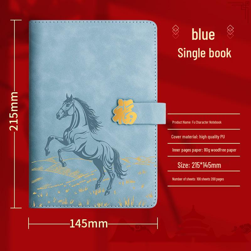 High-End Soft Leather Business Notebook with Magnetic Buckle and Custom Logo - Ideal Gift Set